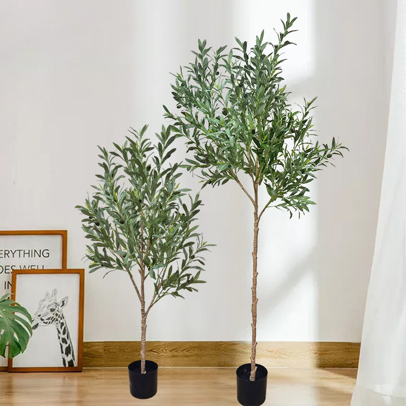 Aangepaste maat faux boom bonsai planten duurzame levendige olijfboom voor tuinleverancier bruiloft decor tuinierendecoraties