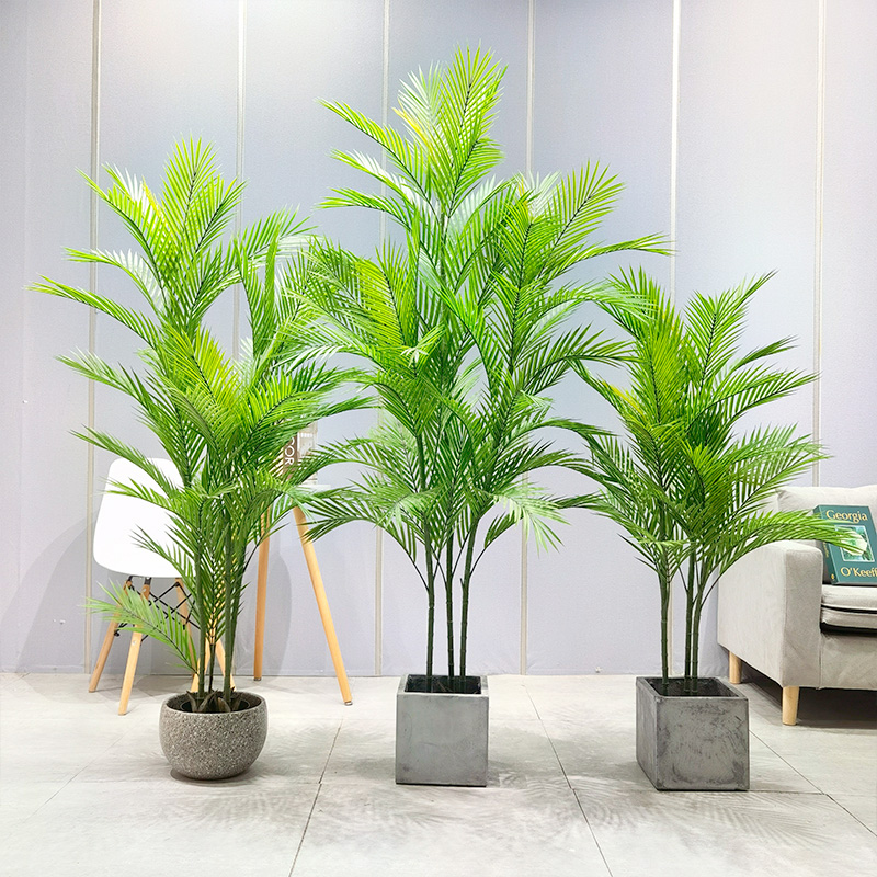 Simulatie Palm Tree Allseizoen Veilig en onschadelijk Dypsis Lutescens voor Garden Leverancier Bruiloft Decor Decorations Decorations