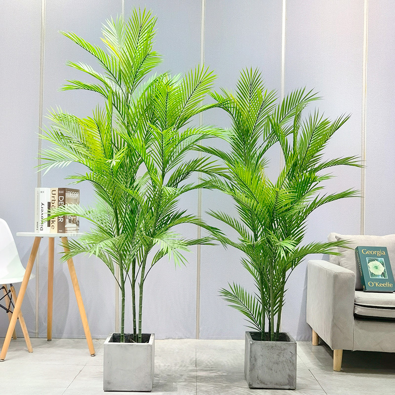 Simulatie Palm Tree Allseizoen Veilig en onschadelijk Dypsis Lutescens voor Garden Leverancier Bruiloft Decor Decorations Decorations