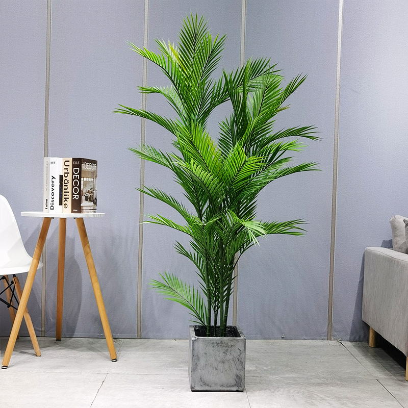 Simulatie Palm Tree Allseizoen Veilig en onschadelijk Dypsis Lutescens voor Garden Leverancier Bruiloft Decor Decorations Decorations