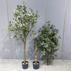 Factory Prijs Green Plant Bonsai Eco-vriendelijke kunstmatige eucalyptusboom voor tuinleverancier Bruiloft Decor Gardening Decoraties