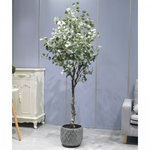 Factory Prijs Green Plant Bonsai Eco-vriendelijke kunstmatige eucalyptusboom voor tuinleverancier Bruiloft Decor Gardening Decoraties