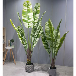 Simulatie Palm Tree Artificial Plant zeer aanpasbare levendige bananenboom voor tuinleverancier Bruiloft Decor Decorations Decorations