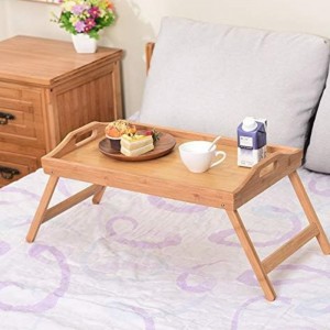 Bamboe vouwen ontbijtlade bed tafel