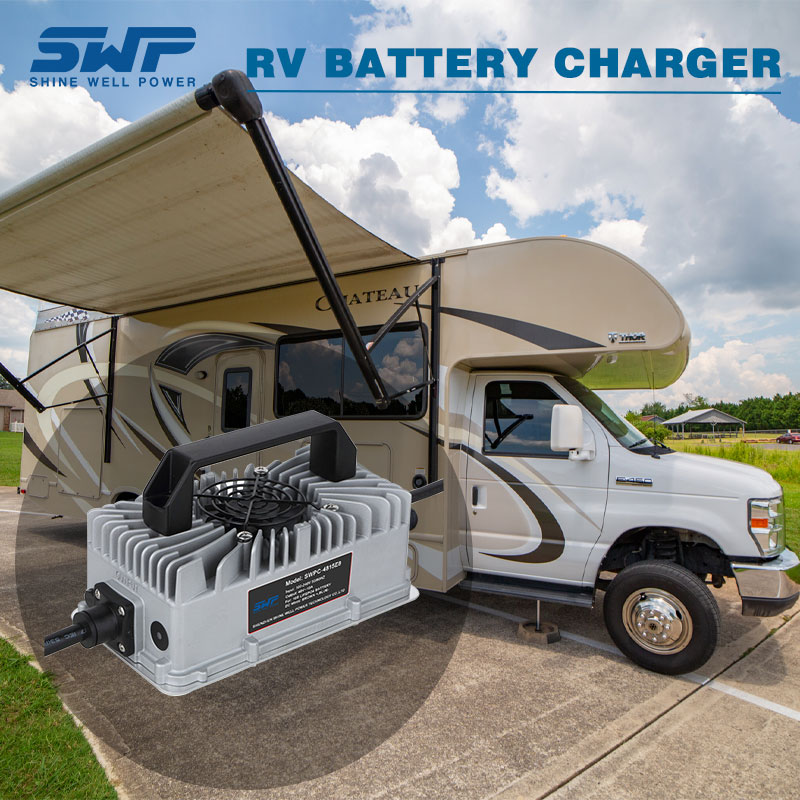 FCC gecertificeerde lader met universele compatibiliteit en gebruiksvriendelijk ontwerp USD in RV Battery Golf Cart Battery