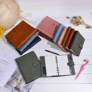 Lederen Diary Navulable Notebook Spiral Journal Binder Portfolio- A5&A6