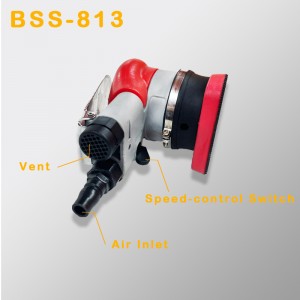 Driehoekige pneumatische schuurmachine trillende hardware polijsten en roestverwijdering schuurpapier droge slijpt