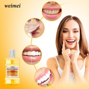 Oranje gearomatiseerde mondwater