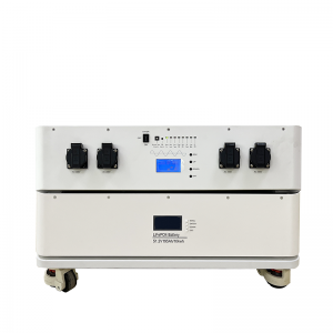 Stapelbare energie thuisopslag 10 kwh batterij lithium batterijopslag 51.2V 190A met 6000 W omvormer