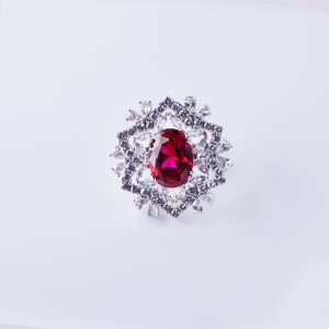 Hongde elegante cirkel met blauwe kubieke zirconia verlovingsringen roestvrij staal voor vrouwen bruiloft sieraden zilveren kleur