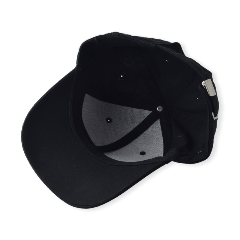 Hot Sale Custom Baseball Cap 2d geborduurd Logo vrouwen Men 6 Paneel buiten Sport Cap Black Curve Brim Headwear gemonteerde honkbalhoeden