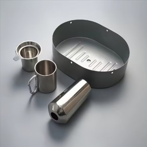 Op maat gemaakt aluminium of SUS diepgetrokken leverancier Metalen dieptrek-\\/spindelen, onderste behuizing, metalen stempeldeel