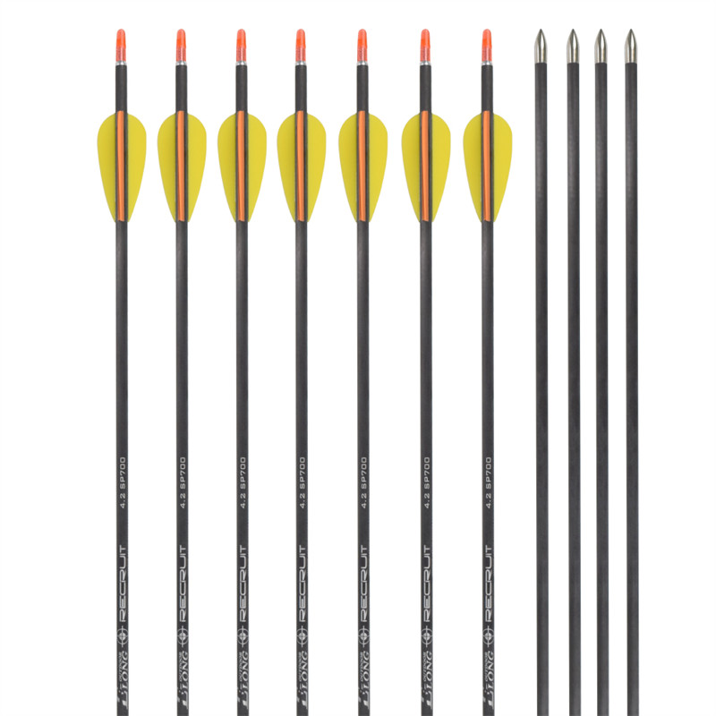 CX-7 ID4,2 mm pure koolstofpijlen met 2