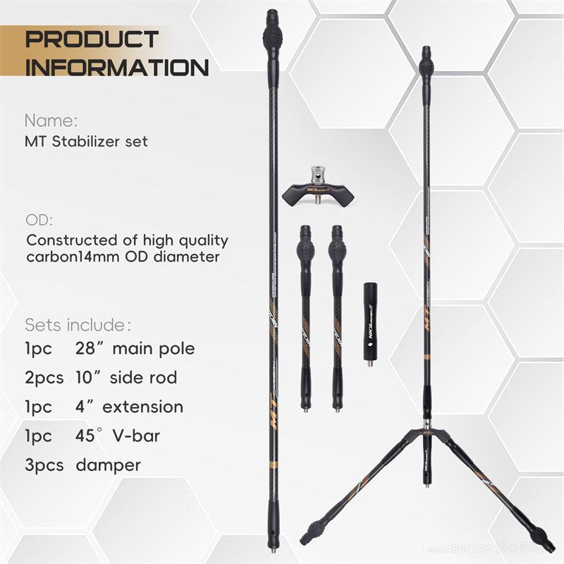 Nika boogschieten 240128 MT OD14MM koolstofstabilisatoren