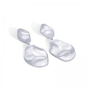 Hongde 14K vergulde 925 sterling zilveren oorbellen met traanvormige verklaring