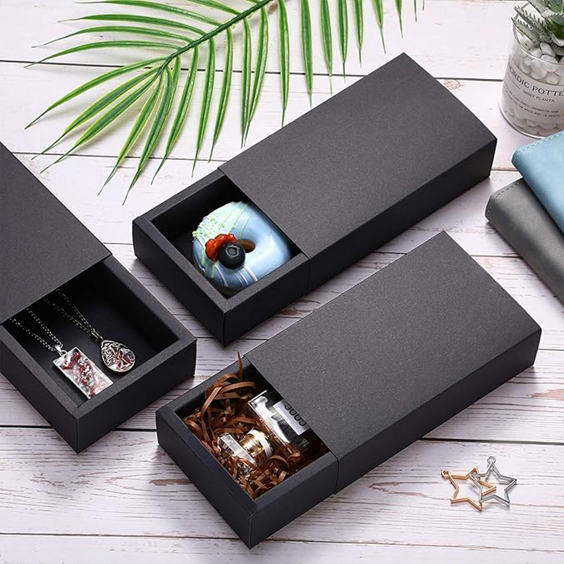 Luxe zwarte lade geschenkdoos