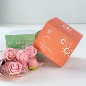 Chique cosmetische kraftpapierdoos