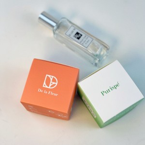 Chique cosmetische kraftpapierdoos