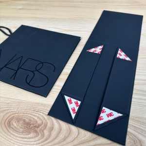 Zwarte luxe opvouwbare doos & Zakkenset