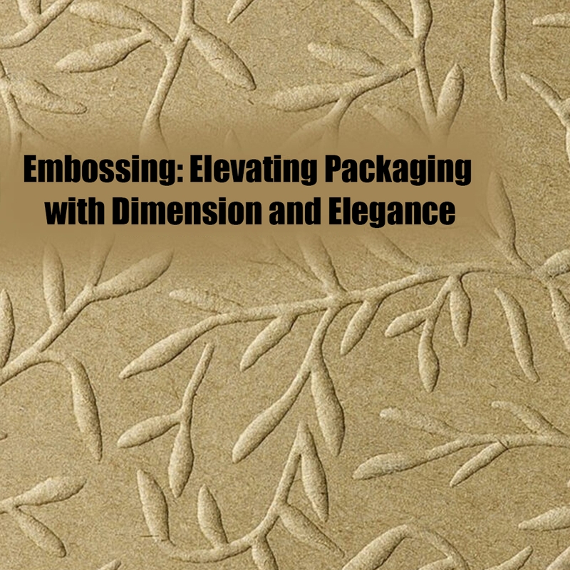 Embossing: Verpakkingen verheffen met afmeting en elegantie