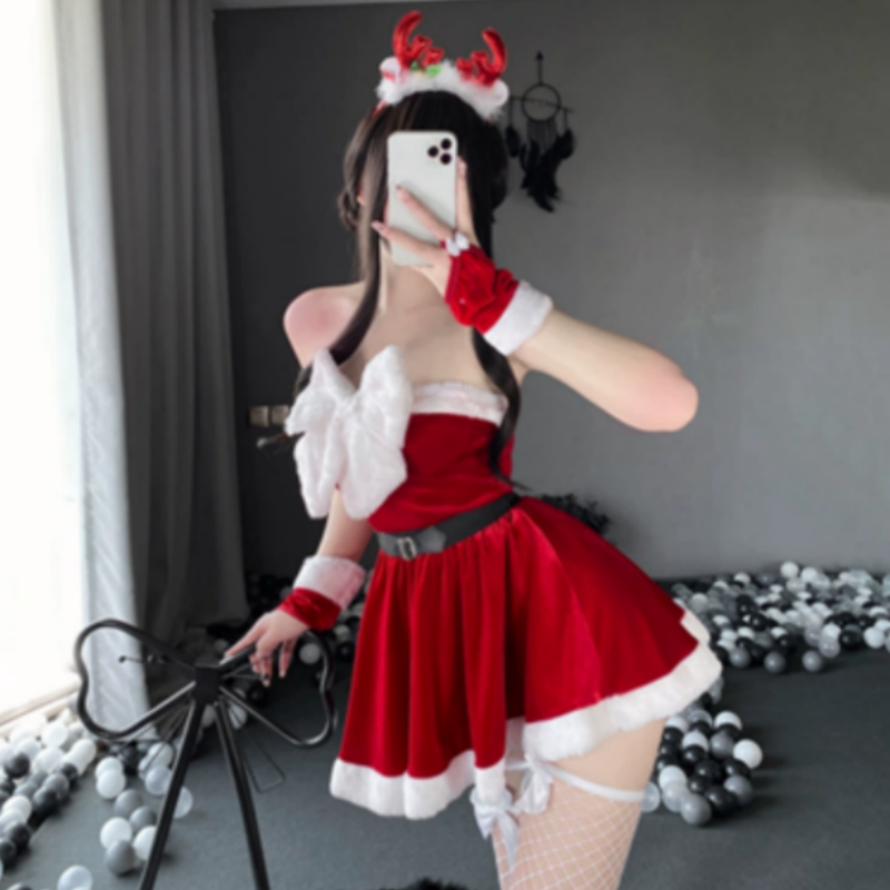 Nieuw - Stijl Europees - Geïnspireerde pure en verleidelijke kleding, high - eindstadium vrouwen\'s uniformen voor cosplayfeesten, hete meidjurken 256 prijs:$131.99