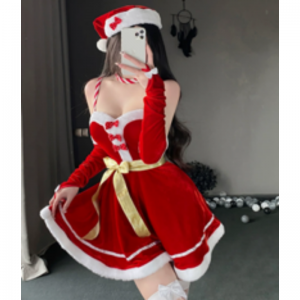 Kerstkostuums, kerstcosplayjurken, rendier-THEMED Kerstpasonprestatiekostuumsets, Christmas Maid -uniformen 141 Prijs:$132.99