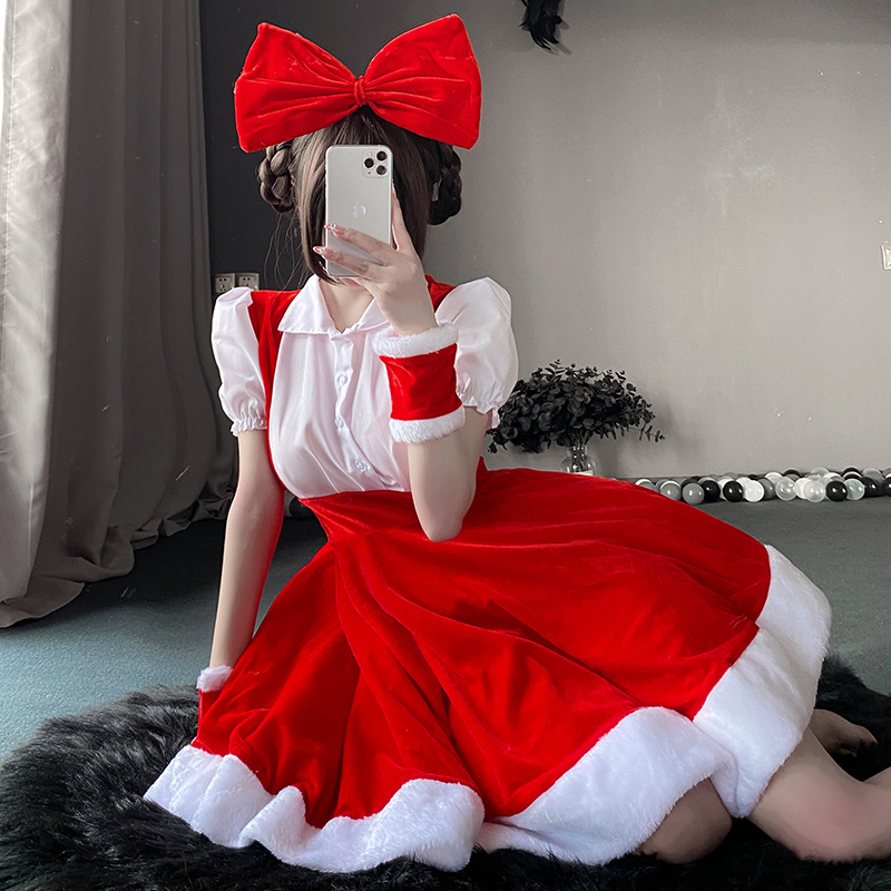 Kerstkostuums, kerstjurken, cosplay -sets, kerst rendier podiumprestaties, kerstmeid -uniformen95 Prijs:$139.99