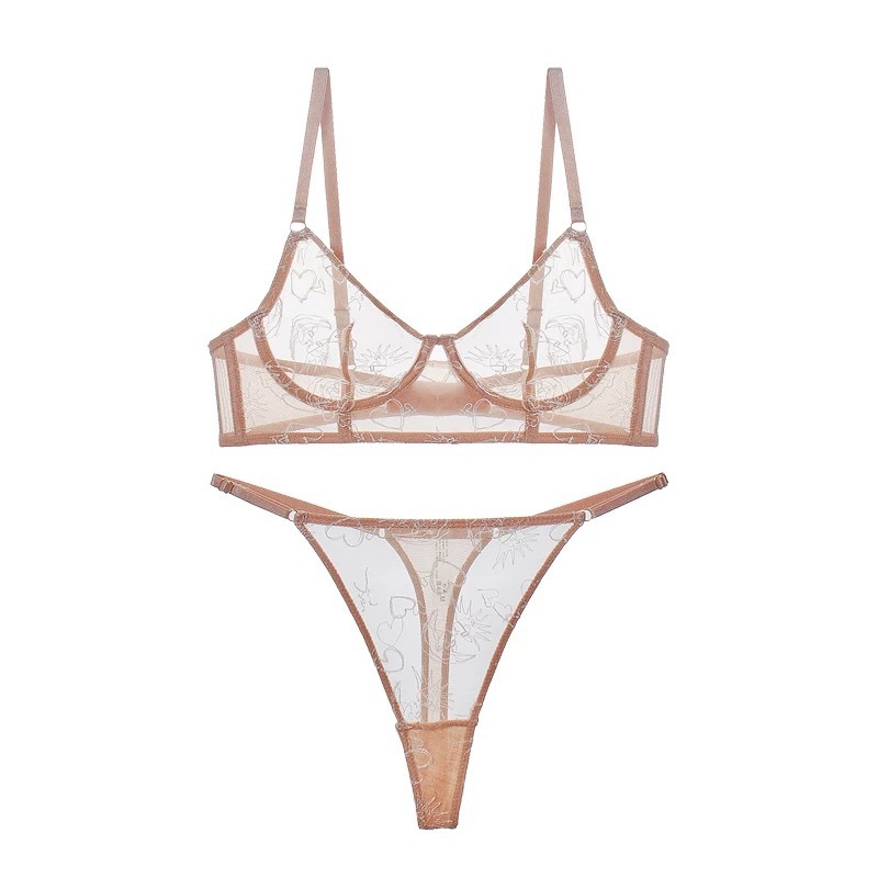 Kruis-Grens sexy lingerie voor de Europese en Amerikaanse markten. Frans-Stijl ultra-dunne zien-door kanten lingerie. Een beha -set voor grote bustes waardoor de buste er kleiner uitziet en beschikbaar is in plus -maten W5539 Prijs:$129.99
