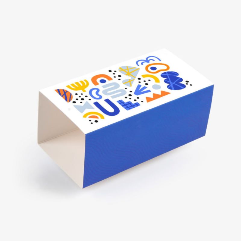 Levendige abstracte geschenkdoos