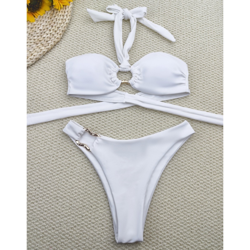2025 Nieuwe sexy twee - Stuk bikini set. Europese en Amerikaanse stijl met banden, laag - Getailleerd. Kruis - Grensitem voor Amazon. Bikini Swimsuit XY2513 Prijs:$79.99