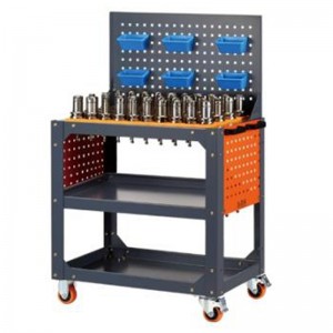 Grijze baas bank bankschroef tafel kar