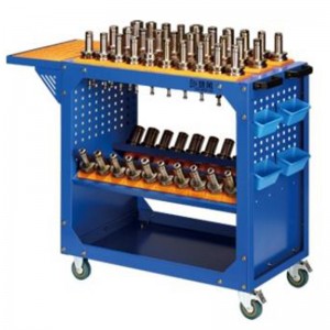 Blauw gereedschapskar