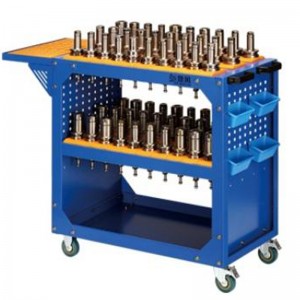 Blauw gereedschapskar