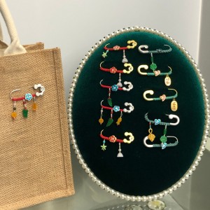 Chinese-stijl gelukkige broche