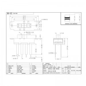 Schuifschakelaar SS23L16 Lange Pin Toggle Switch Medische apparatuur Industriële apparatuur Hoge stroomschakelaar Drie-Positie schuifschakelaar