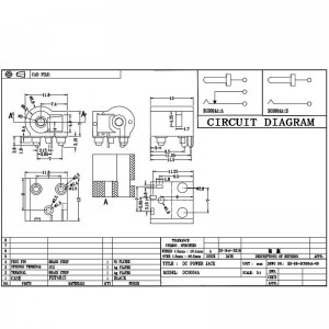 DC Socket DC-0004a, kleine huishoudelijke apparaten voor waterzuiveraars, twee-Pin Surface Montage oplaadaansluiting met positioneringskolom