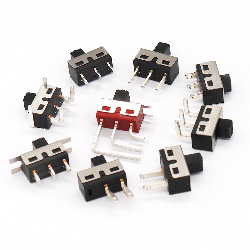 Slide Switch SS12D10 Elektronisch speelgoed Glijdende schakelaar 2-Positie 3-pin single-Stage Band Switch