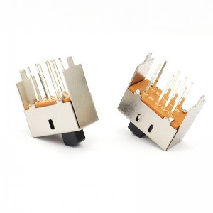 Schuifschakelaar S23E03 Micro -schuifschakelaar voor haardroger Wierookbrander, dubbel-Rij 8-Pin verticale twee-Positie schuifschakelaar