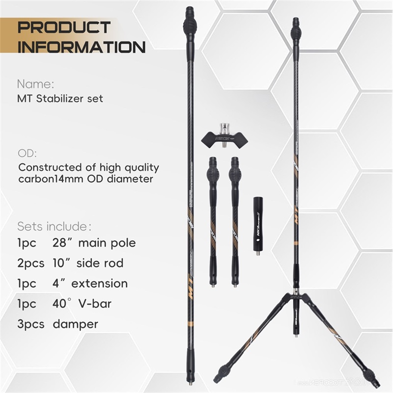 Nika boogschieten 240128 MT OD14MM koolstofstabilisatoren
