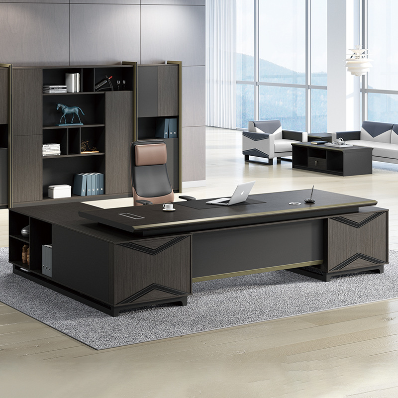 Model DBT002 Modern Executive Bureau Kantoormeubilair Manager Supervisor Desk, Nieuw Chinees stijl licht luxe kantoormeubilair Boss Desk